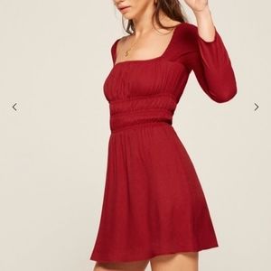 Reformation Clemence red dress size small